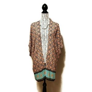Penelope Project Geometric Duster Cardigan Kimono